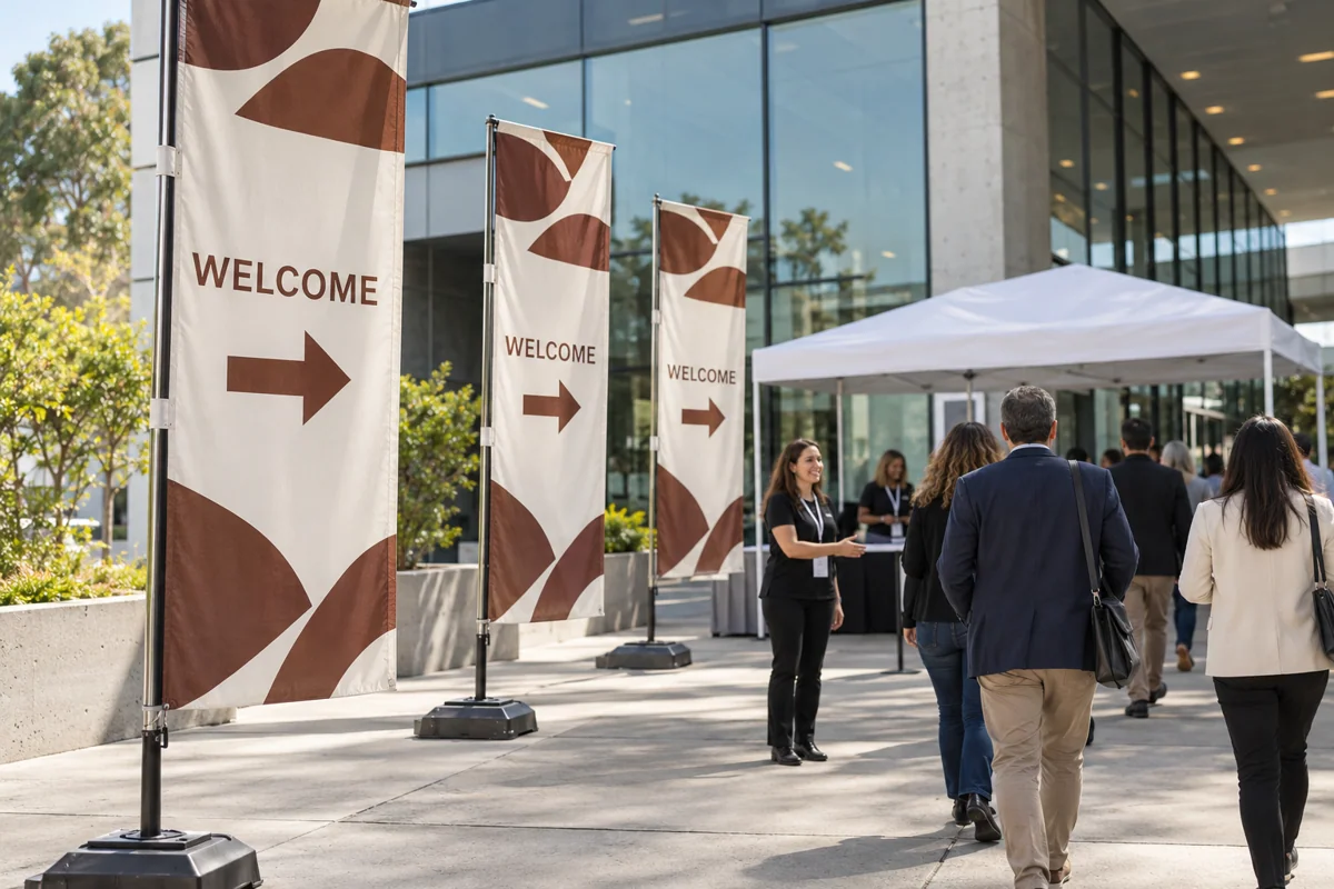 Event Welcome, Registration & Directional Flags Supplier in UAE