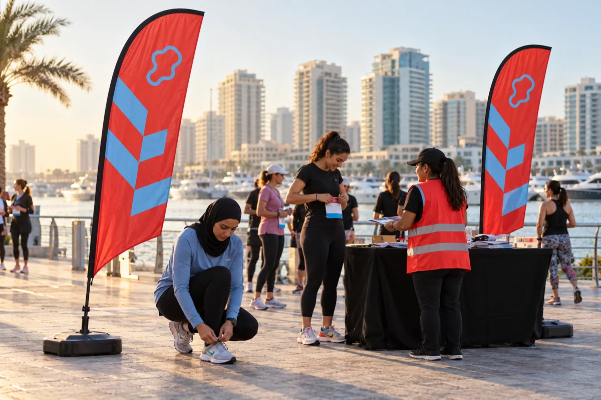Half Marathon Flags Supplier in UAE