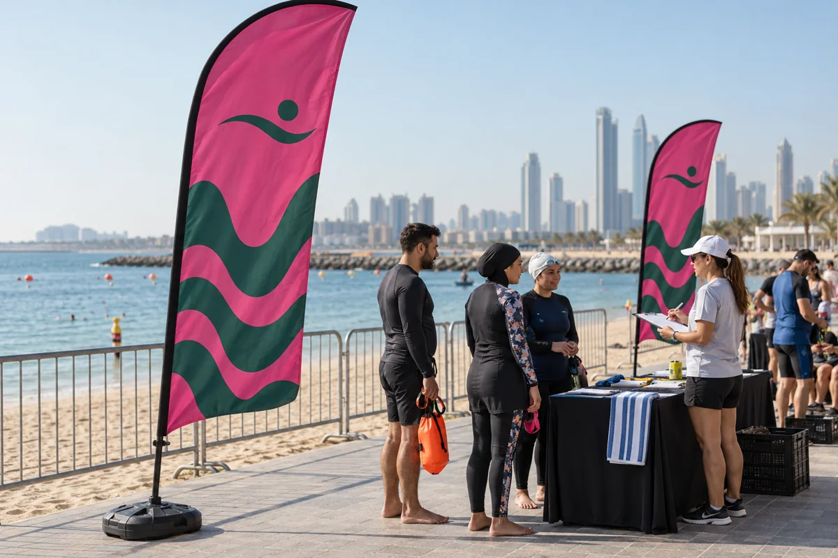 Swimming & Open-Water Event Flags Supplier in UAE