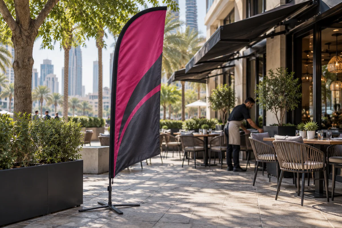Feather Advertising Flag Supplier UAE