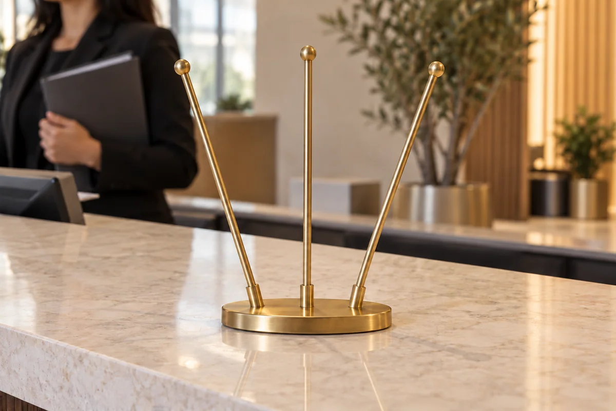Triple Desk Flag Stand Supplier UAE