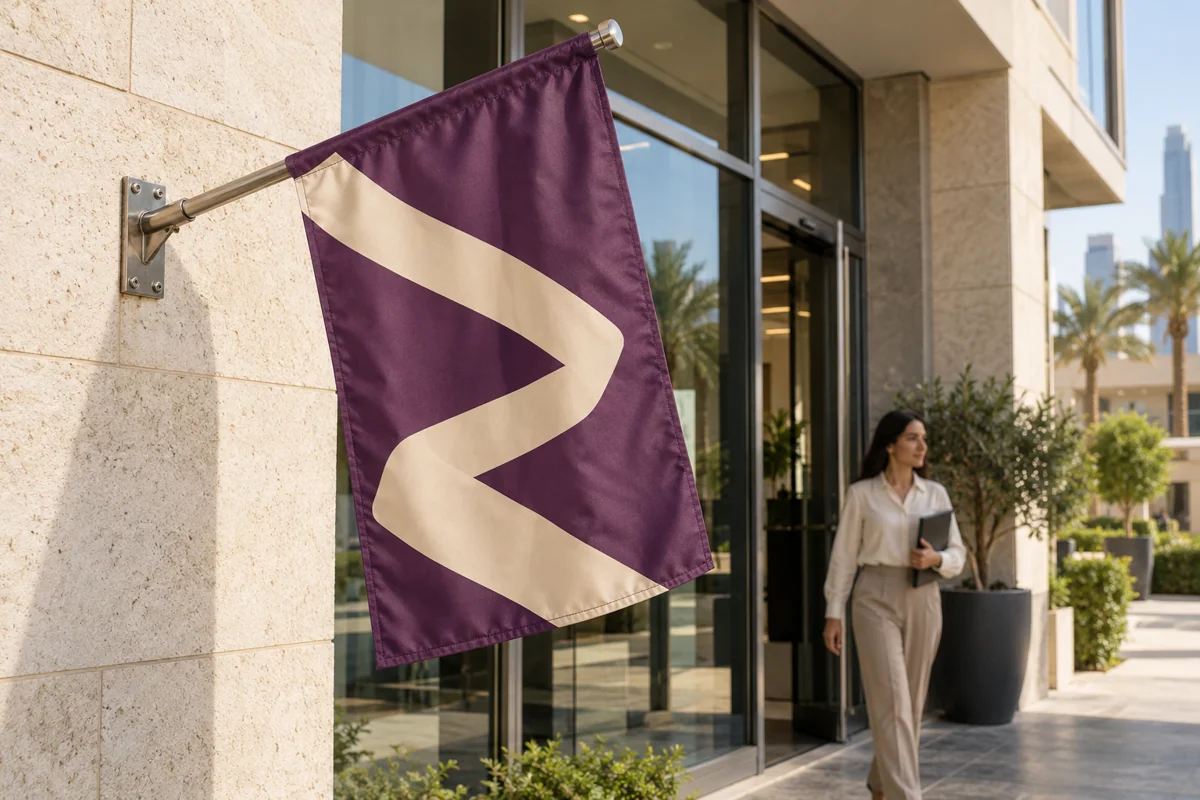 Wall Mounted Company Flag Kit Supplier UAE
