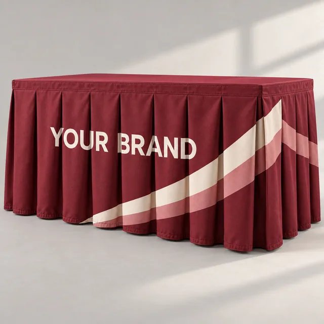 Box-Pleat Table Skirt Supplier UAE